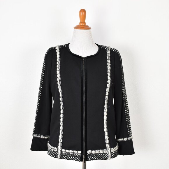 Escada Jackets & Blazers - Escada Jersey Jacket Blazer Black - 44